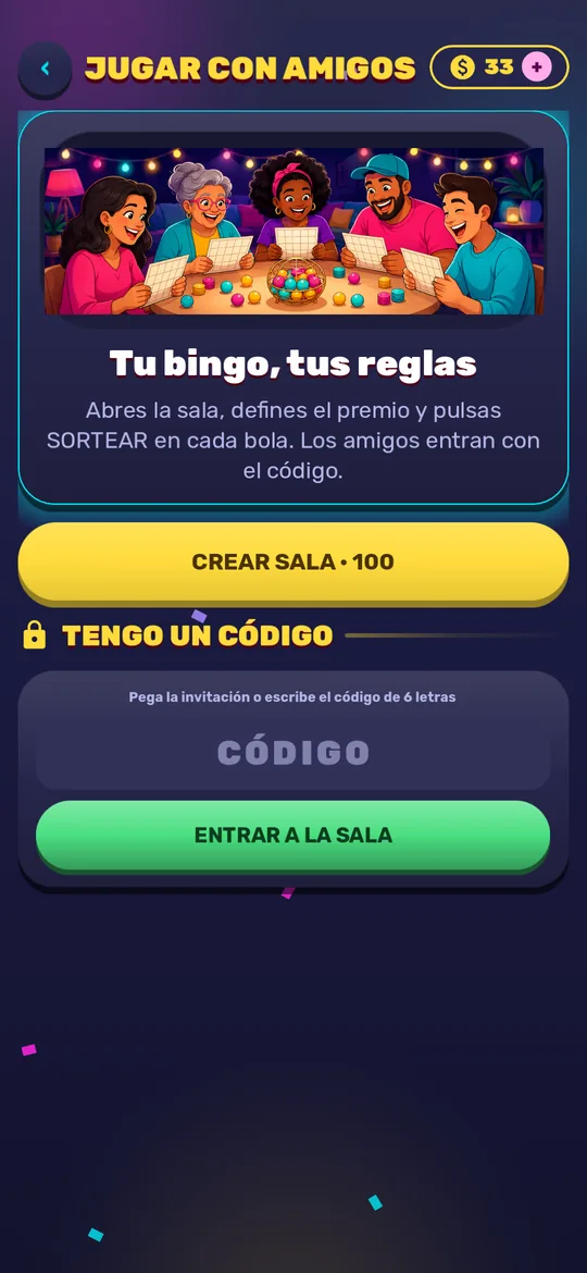 Sala con anfitrión: el código de invitación de seis letras para llamar a los amigos